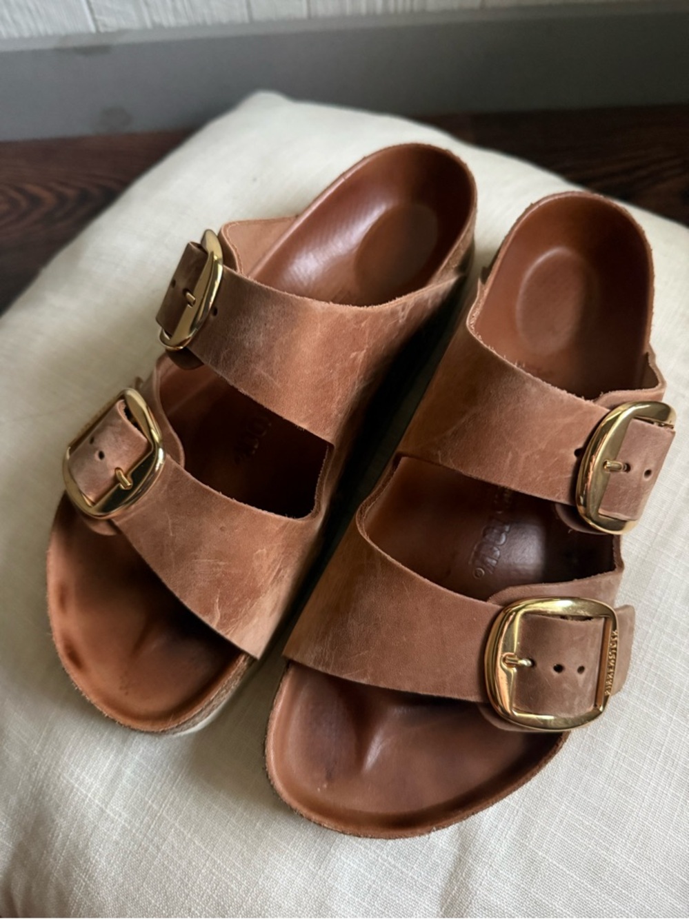 Birkenstock Arizona Big Buckle in Cognac Oiled Leather